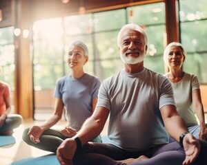 méditation et du yoga pour les personnes âgées
