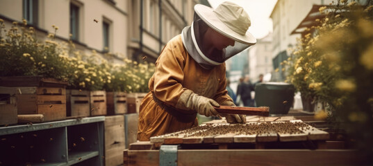 « L’apiculture et la création d’emplois verts à Paris »