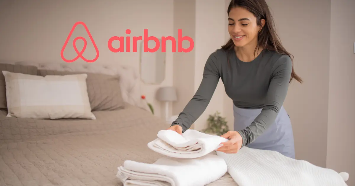 Femme de ménage Airbnb nettoyant un appartement pour assurer la satisfaction des voyageurs.